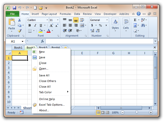 excel for mac customize home tab
